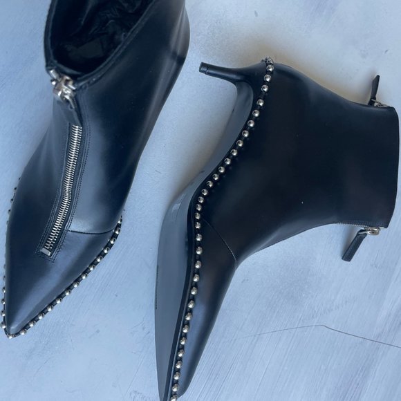 ❌SOLD❌Alexander Wang Eri Low Booties Black Zipper - Picture 11 of 11